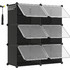 Songmics Παπουτσοθήκη Πλαστική Μαύρη M94xΠ32xY124cm LPC033B01