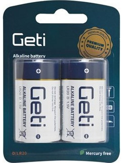 Geti Alkaline D 2τμχ