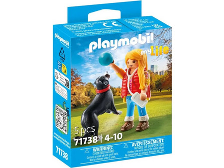 Playmobil My Life Γυναίκα με Βουνίσιο Σκύλο Μπερνίζ για 4-10 Ετών 71738
