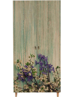 Hanah Home Δίφυλλη Ντουλάπα Ρούχων Stil Πολύχρωμη 90x52x192cm 863SPH4205