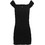 Tommy jeans Mini Καλοκαιρινό Καθημερινό Φόρεμα Μαύρο DW0DW20298-BDS