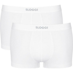 Sloggi Ανδρικά Μποξεράκια Σετ 2Pack Λευκά 10222379-0003