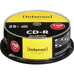 Intenso 1001124 Εγγράψιμα CD-R 52x 700MB Cake Box 25τμχ