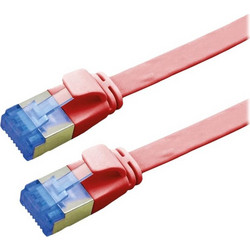 Value Flat F/UTP Cat.6a Καλώδιο Δικτύου Ethernet 0.5m Red 21.99.2120-40