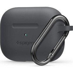 Spigen Fit Θήκη Σιλικόνης με Γάντζο για Apple AirPods Pro 1 / 2 Ανθρακί