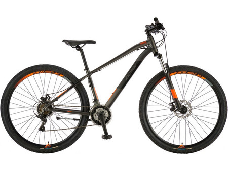 Polar Mirage Sport 2025 Mountain Bike 29" Αλουμινίου με 21 Ταχύτητες και Δισκόφρενα Μαύρο Πορτοκαλί