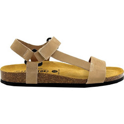 Plakton Γυναικεία Σανδάλια Suede Ανατομικά Μπεζ 186127