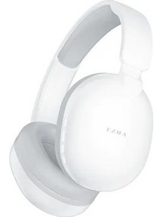 Ezra BW85 Ασύρματα Bluetooth Ακουστικά Over Ear Λευκά