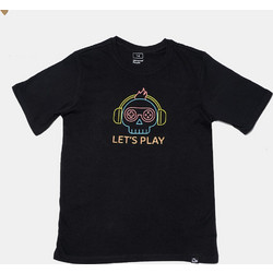 Up Let's Play Παιδικό T-Shirt Κοντομάνικο Μαύρο GQ225TUPCJR1-NGR