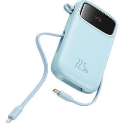Baseus Qpow Pro+ Power Bank 20000mAh 22.5W με Θύρα USB-A & 2 Θύρες USB-C Blue