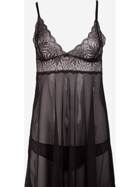 Norddiva Babydoll Καλοκαιρινό Μαύρο NRD4038