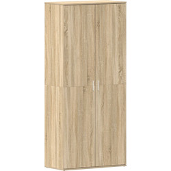 vidaXL Παπουτσοθήκη Ξύλινη Φυσικό Χρώμα M80xΠ39xY180cm 3333868