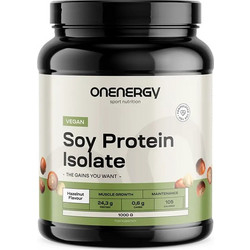 OnEnergy Soy Isolate Hazelnut Φυτική Πρωτεΐνη Χωρίς Λακτόζη 1kg