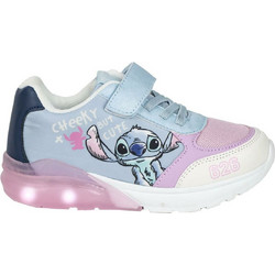 Cerda Lilo & Stitch Παιδικά Sneakers με Φωτάκια Γαλάζια Ροζ Navy Μπλε 2300006353