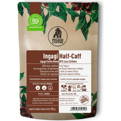 Ingagi Coffee Half-Caff Καφές Espresso Arabica σε Κόκκους με Άρωμα 250gr