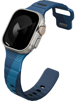 Uniq Stride De Rubber Λουράκι Σιλικόνης Storm Blue (Apple Watch 44 / 45 / 46 / 49mm)