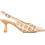 Bruno Premi Γόβες Slingback Δερμάτινες με Λεπτό Ψηλό Τακούνι Nude Λευκές BL0411X