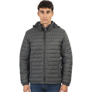 Double Ανδρικό Μπουφάν Χειμωνιάτικο Puffer Αντιανεμικό Ανθρακί MJK-2000 Double Ανδρικό Μπουφάν Χειμωνιάτικο Puffer Αντιανεμικό Ανθρακί MJK-2000