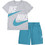 Nike Παιδικό Σετ για Αγόρι Καλοκαιρινό Γκρι Γαλάζιο 86J213-BA2