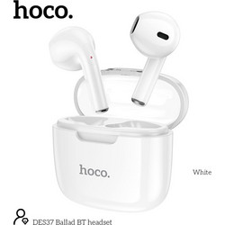 Hoco DES37 Ballad Ακουστικά Bluetooth Earbud White