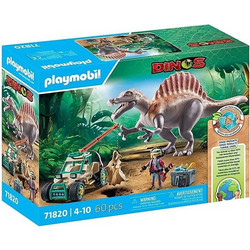 Playmobil Dinos Επίθεση Σπινόσαυρου στο Εξερευνητικό Όχημα για 4-10 Ετών 71820