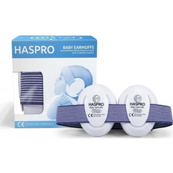 Haspro Baby Βρεφικές Ωτοασπίδες 1τμχ Λευκές Μπλε