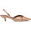 Corina Γόβες Slingback με Λεπτό Χαμηλό Τακούνι & Φιόγκο Nude M5312
