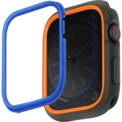 Uniq Moduo Πλαστική Θήκη για Apple Watch 4 / 5 / 6 / 7 / 8 / 9 / SE 44 / 45mm Μπλε Πορτοκαλί