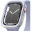 Elago Duo Πλαστική Θήκη για Apple Watch 4 / 5 / 6 / 7 / 8 / 9 / SE 44 / 45mm Διαφανής Μωβ