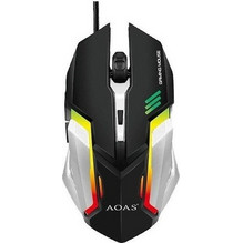 AOAS K100 Ενσύρματο Gaming Ποντίκι RGB Black