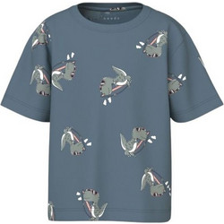 Name It Παιδικό T-Shirt Κοντομάνικο Πετρόλ 13241581