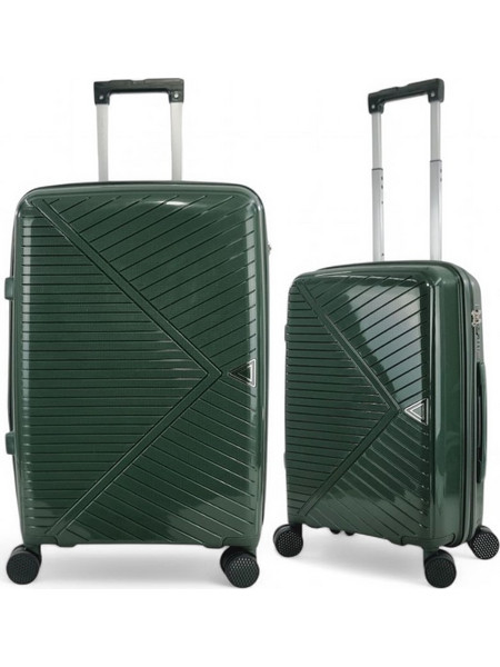 Playbags Collection KB002 Σετ Βαλίτσες 2τμχ Καμπίνας & Μεσαία Πράσινες