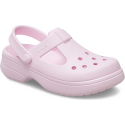 Crocs Παιδικά Παπούτσια Θαλάσσης για Κορίτσι Ανατομικά Ροζ 210616-6ZW