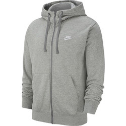 Nike Ανδρική Ζακέτα Φούτερ με Κουκούλα και Φερμουάρ Γκρι FN3861-063