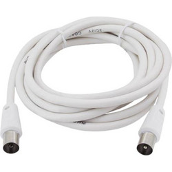 GSC Καλώδιο Κεραίας Coax Male to Coax Female 2.5m White 002600912