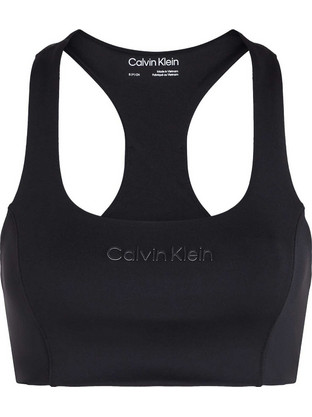 Calvin Klein Αθλητικό Μπουστάκι με Μέτρια Στήριξη & Ελαφριά Ενίσχυση Μαύρο 00GWF4K171-BAE