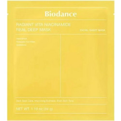 Biodance Radiant Vita-Niacinamide Real Sheet Μάσκα Προσώπου για Λάμψη 34gr
