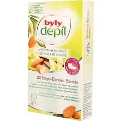Byly Vanilla Ταινίες Αποτρίχωσης για Πρόσωπο 20τμχ