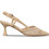Envie Shoes Γόβες Slingback Δερμάτινες με Λεπτό Ψηλό Τακούνι & Στρας Μπεζ E84-21243-36