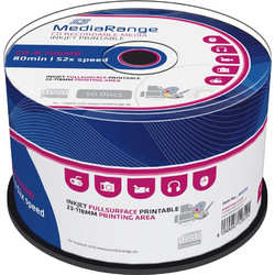 MediaRange MR208 Εγγράψιμα CD-R 52x Printable 700MB Cake Box 50τμχ