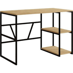 Hanah Home Caste Γωνιακό Γραφείο Ξύλινο με Βιβλιοθήκη 120x60x74cm 495SSE1504
