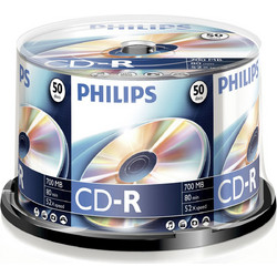Philips CR7D5NB50/00 Εγγράψιμα CD-R 52x 700MB Cake Box 50τμχ