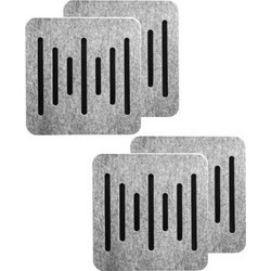 Acustico Audiodesigner Ecoplan Sounde Ηχοαπορροφητικά Πάνελ 60x60x4cm 4τμχ