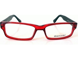 Marconi 650 C31 Γυναικείος Σκελετός Γυαλιών Οράσεως Κοκάλινος Μαύρος Κόκκινος