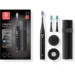 Oclean X Ultra 20 S Black Ηλεκτρική Οδοντόβουρτσα με Χρονομετρητή & Θήκη Ταξιδίου