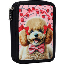 Back Me UP Love Poodle Κασετίνα Γεμάτη με 2 Θήκες Μαύρη Ροζ 357-21100