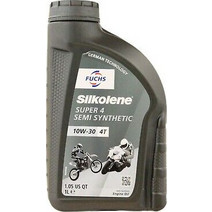 Fuchs Silkolene Super 4 Ημισυνθετικό Λάδι Μηχανής 4T 10W-30 1lt