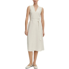 Calvin Klein Midi Καλοκαιρινό Καθημερινό Φόρεμα Εκρού K20K208424