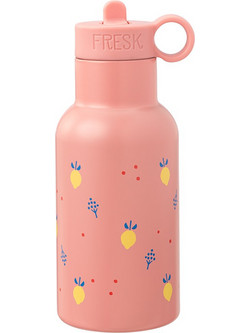Fresk Summer Fruit Παιδικό Παγούρι Θερμός Ανοξείδωτο BPA Free με Καλαμάκι Σομόν 350ml