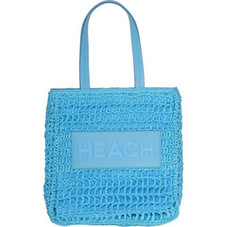 Silvian Heach Ψάθινη Τσάντα Θαλάσσης Χειρός Γαλάζια 34x40cm RCP25042BO